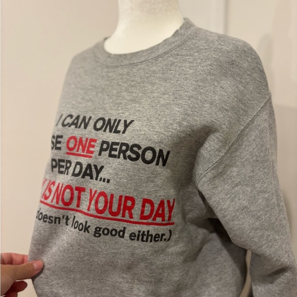 1990’s VTG Gray Graphic Sweatshirt - Picture 2 of 3